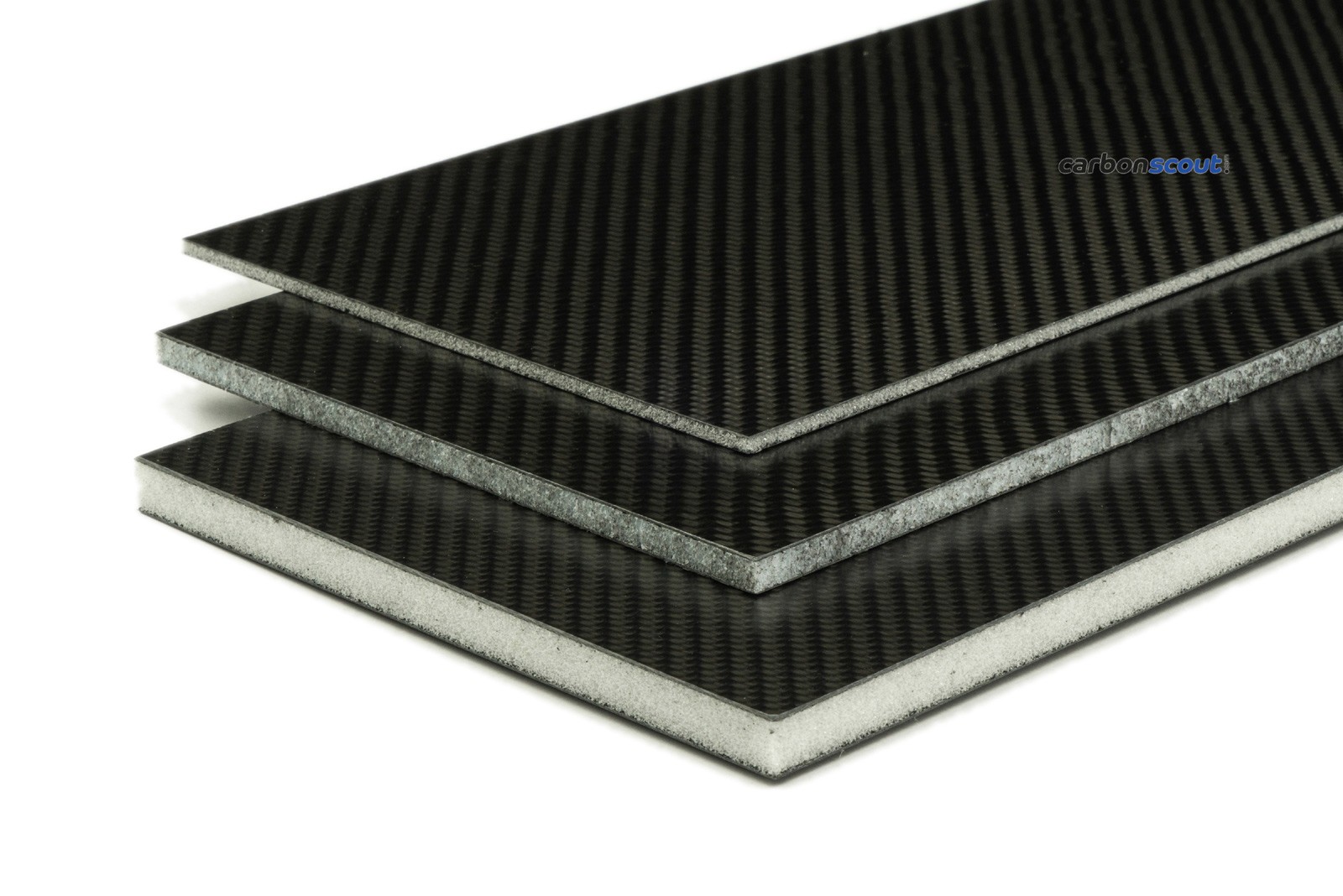 CFRP carbon panels produced in prepreg compression process with carbon